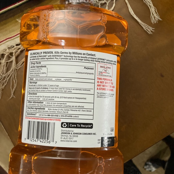 Listerine Fresh Citrus 1.5 Liter mouthwash orange flavor new - Picture 2 of 4